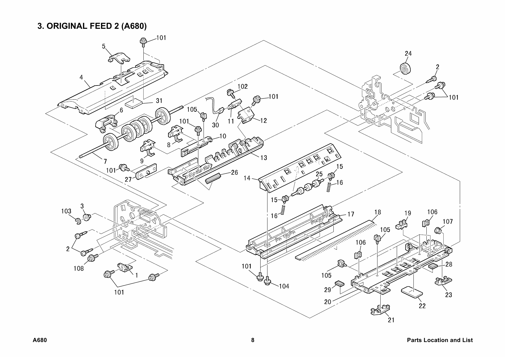 RICOH Options A680 AUTO-DOCUMENT-FEEDER Parts Catalog PDF download-5